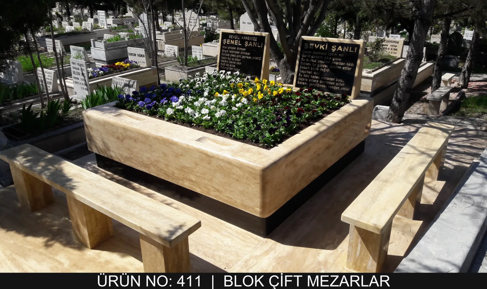 Blok Çift Kişilik Mezarlar — Model #411