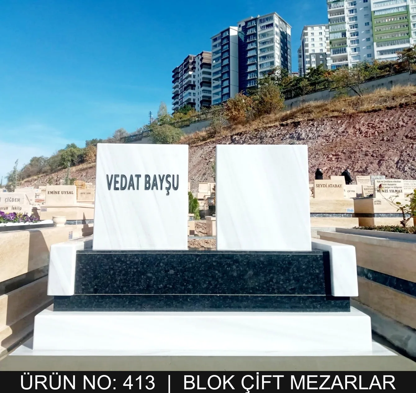 Blok Çift Kişilik Mezarlar — Model #413