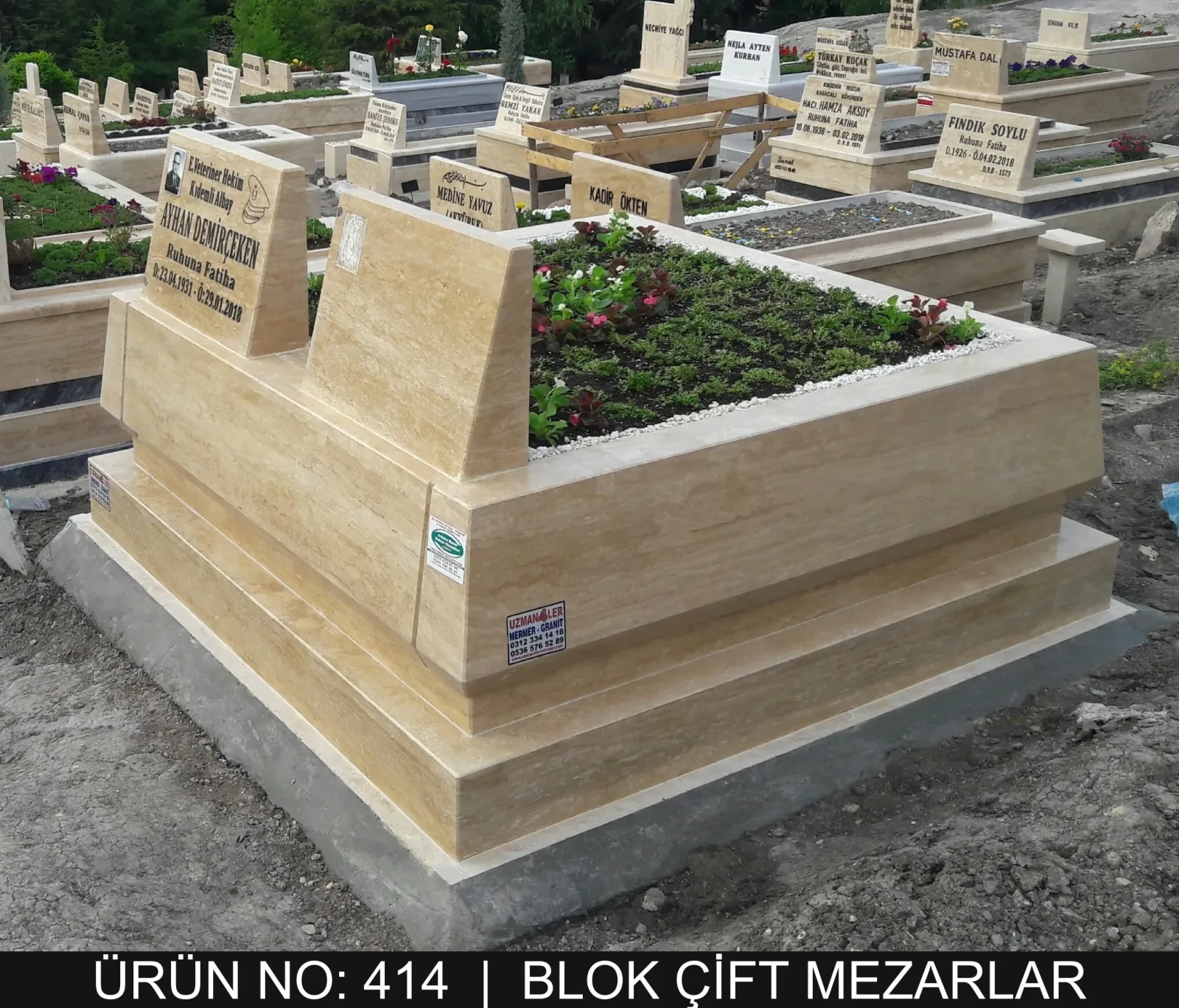 Blok Çift Kişilik Mezarlar — Model #414