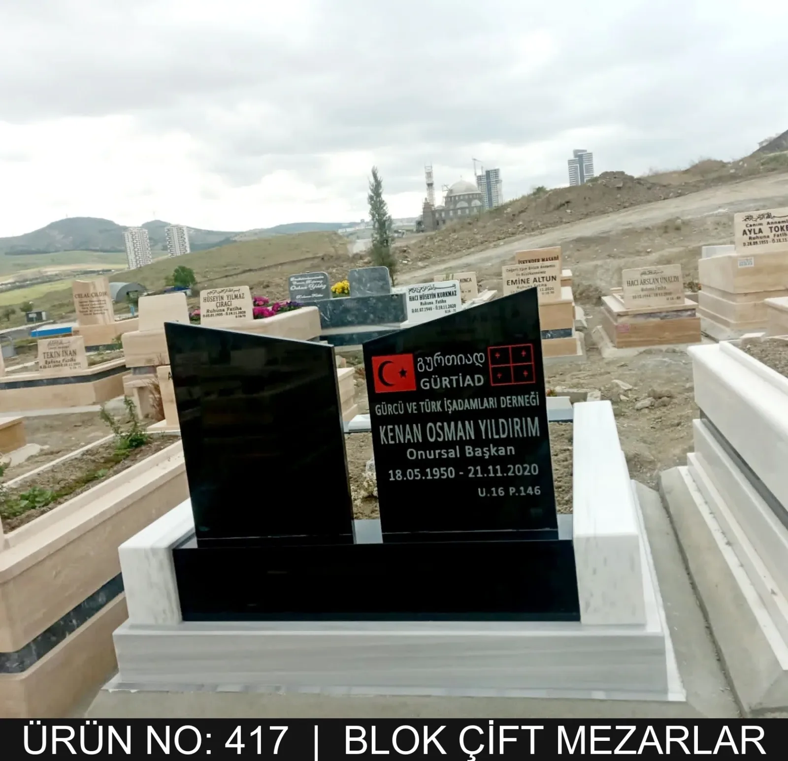Blok Çift Kişilik Mezarlar — Model #417