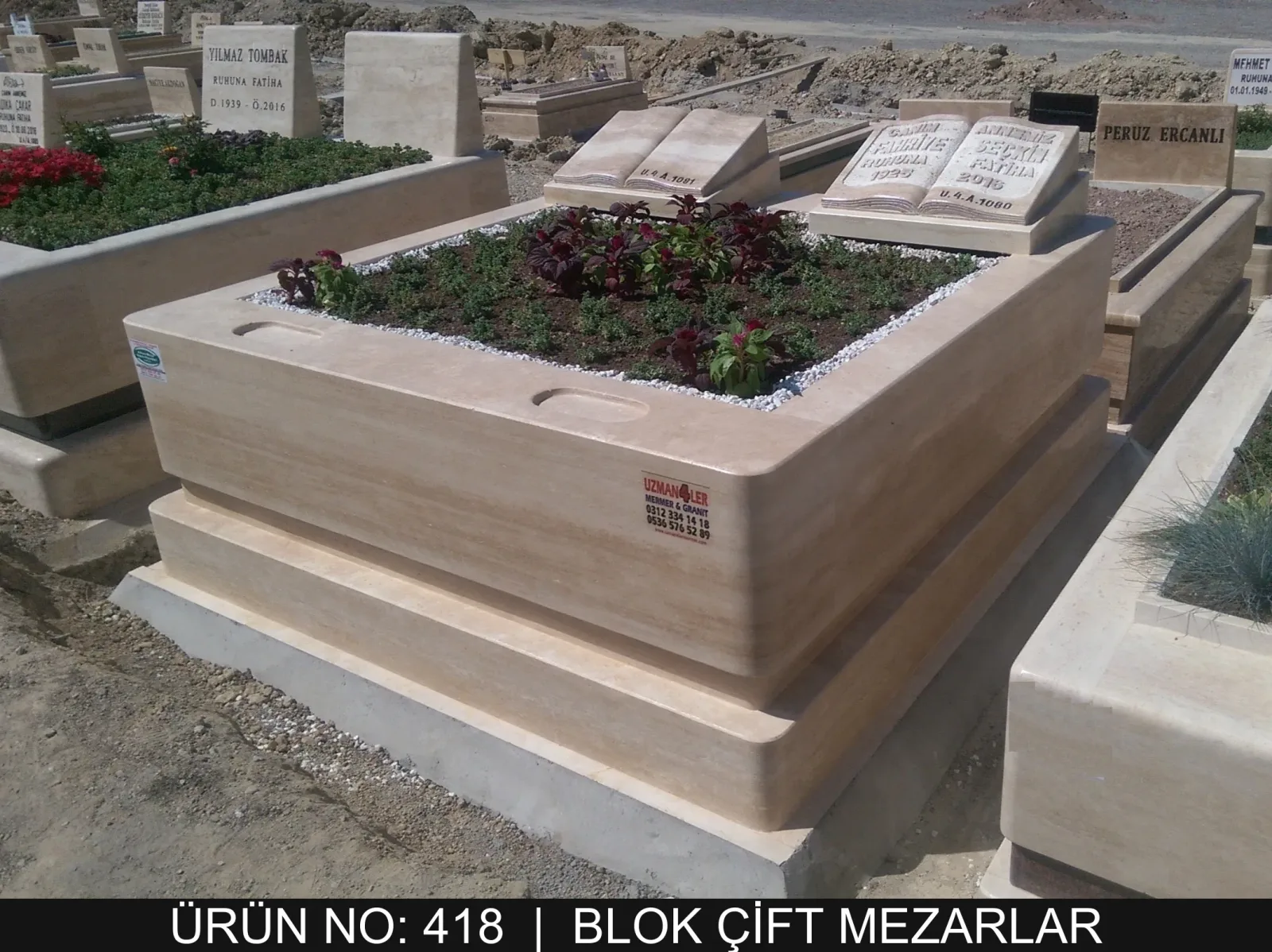 Blok Çift Kişilik Mezarlar — Model #418