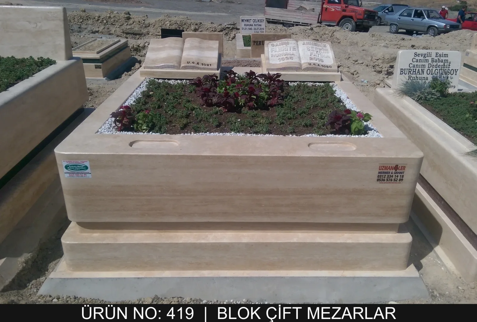 Blok Çift Kişilik Mezarlar — Model #419