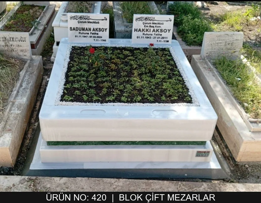Blok Çift Kişilik Mezarlar — Model #420