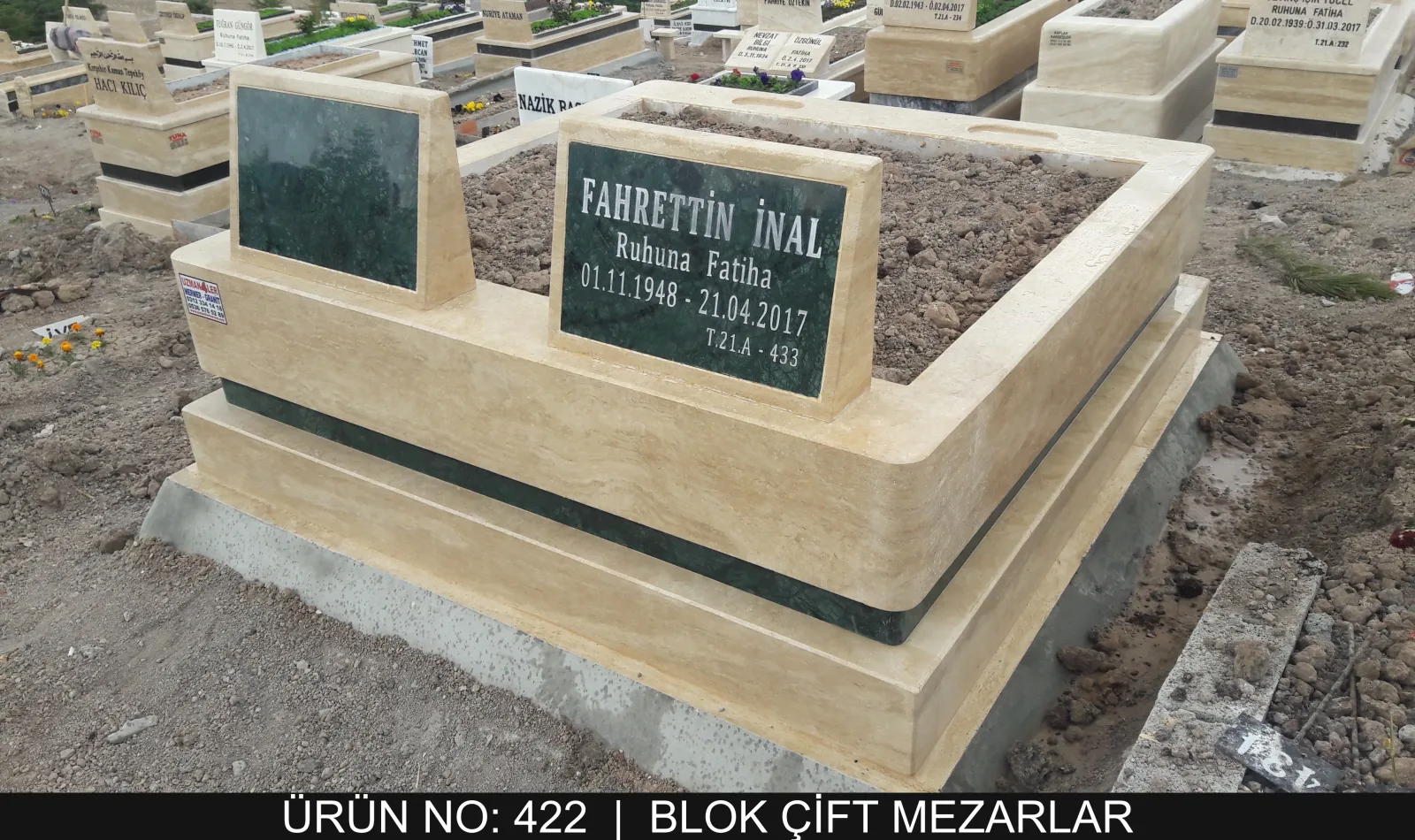 Blok Çift Kişilik Mezarlar — Model #422