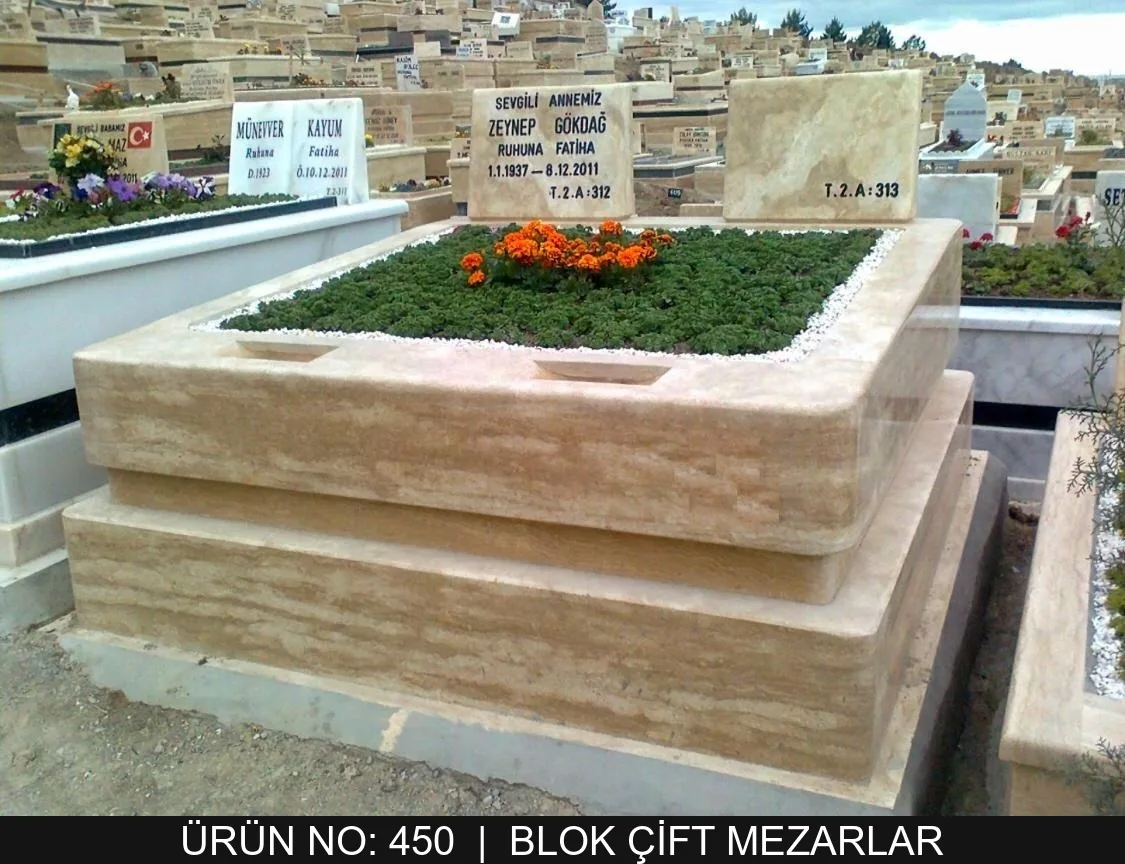 Blok Çift Kişilik Mezarlar — Model #450