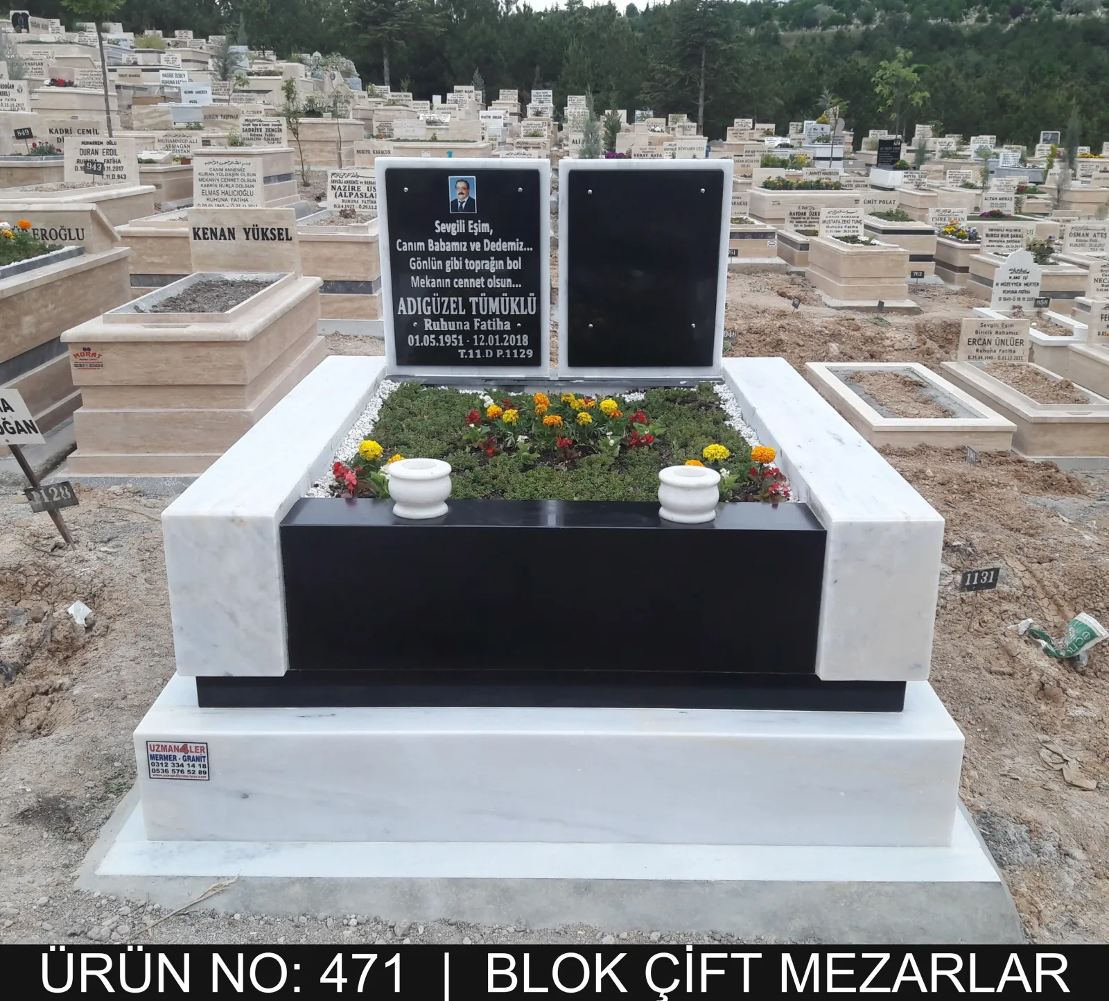 Blok Çift Kişilik Mezarlar — Model #471