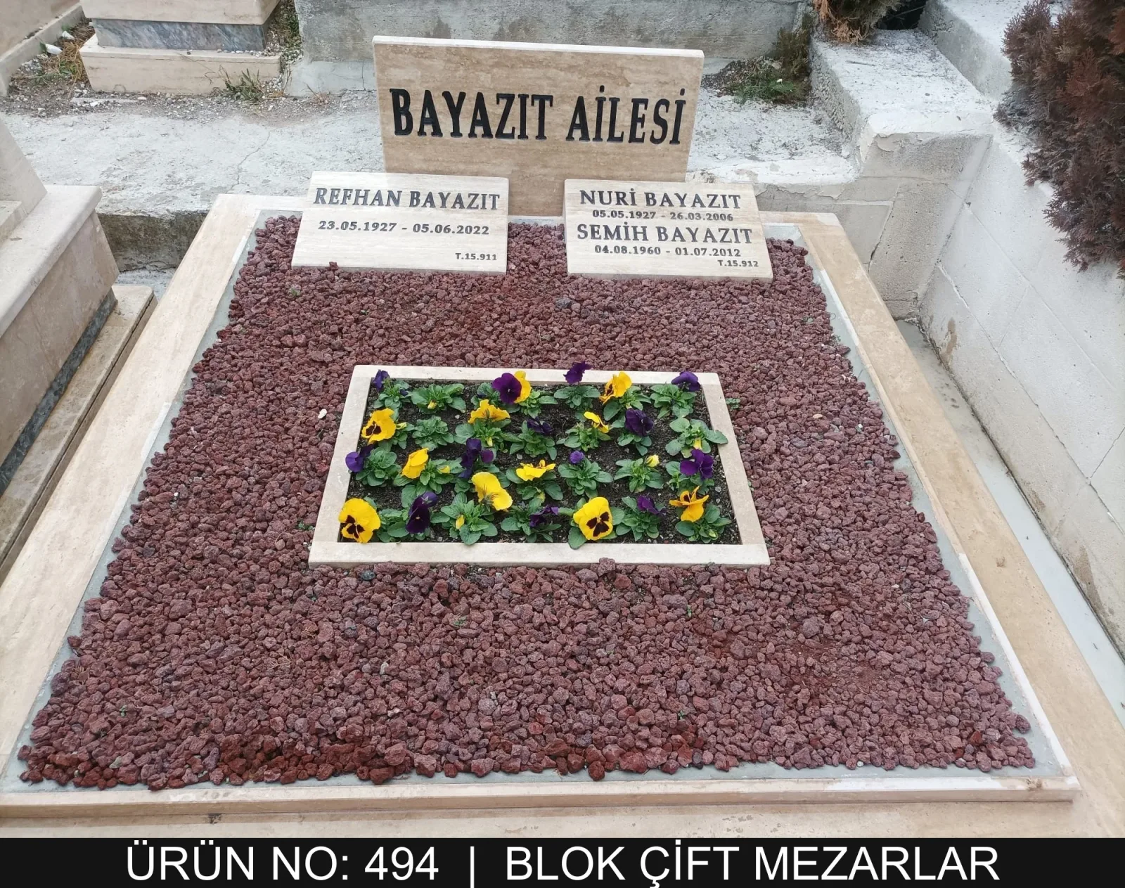 Blok Çift Kişilik Mezarlar — Model #494