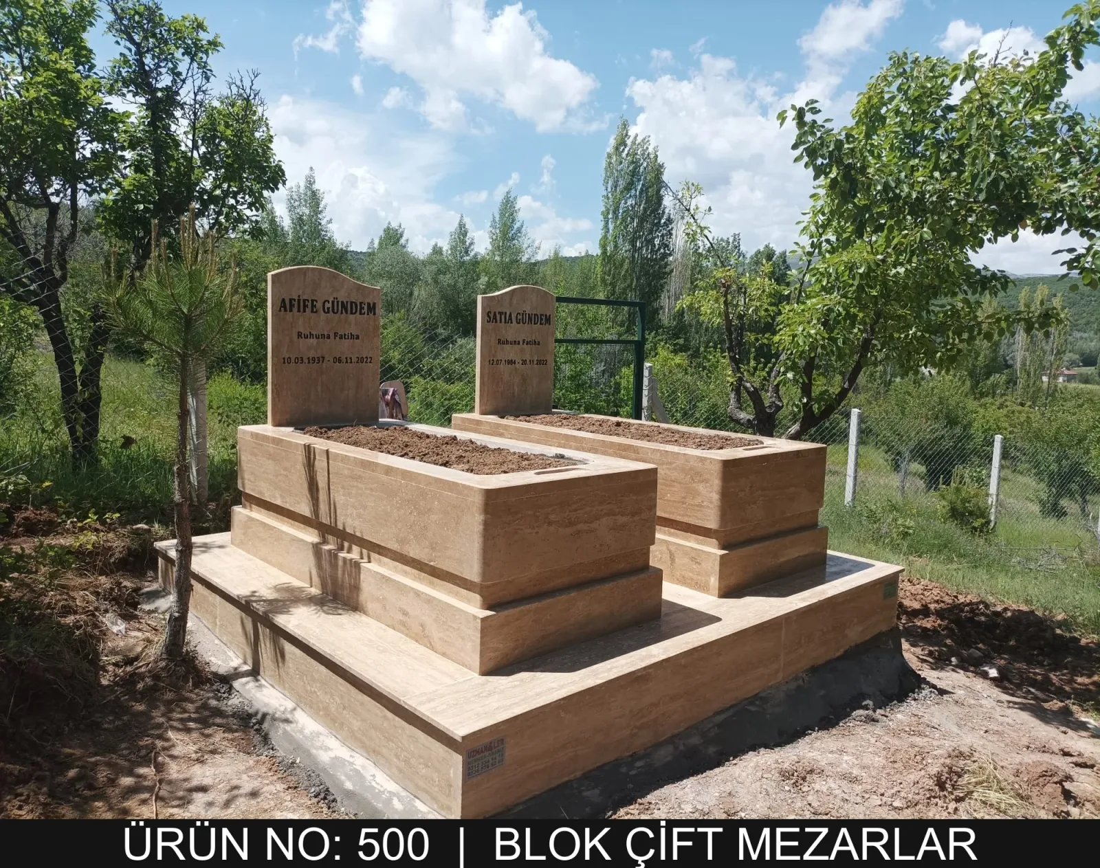 Blok Çift Kişilik Mezarlar — Model #500