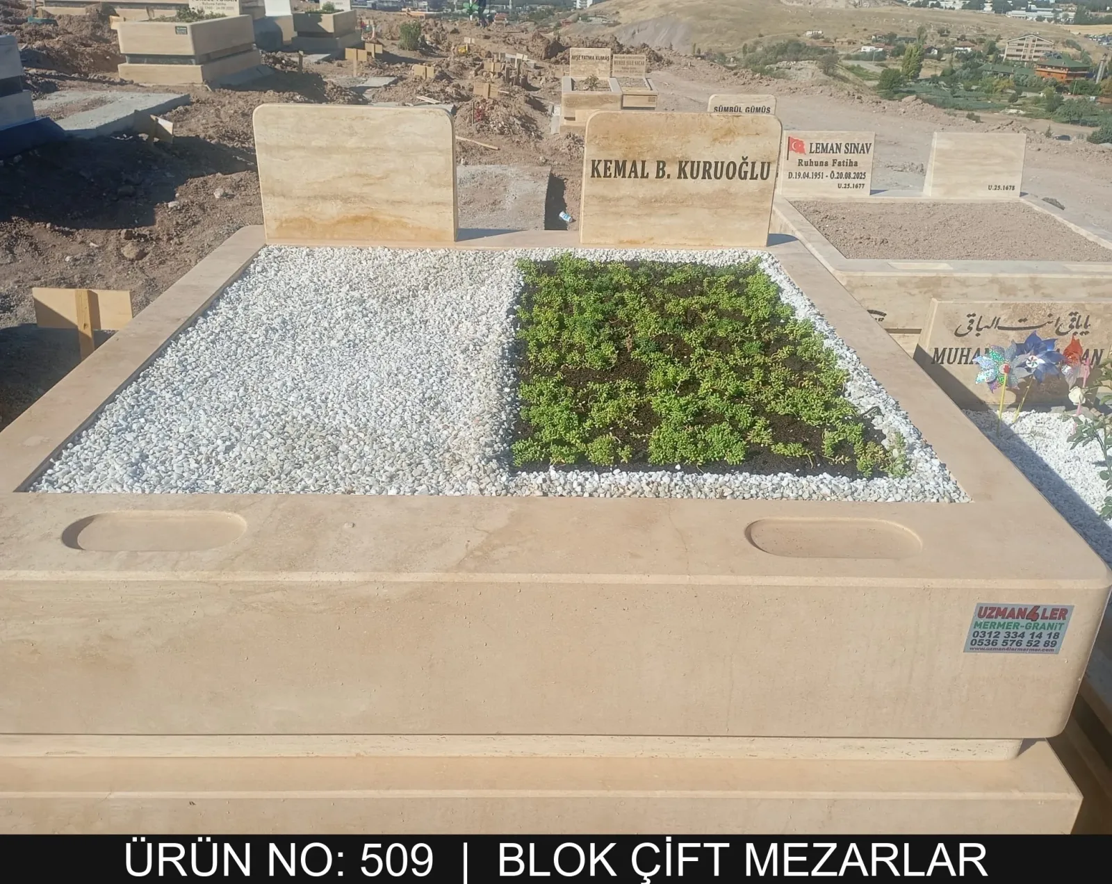 Blok Çift Kişilik Mezarlar — Model #509