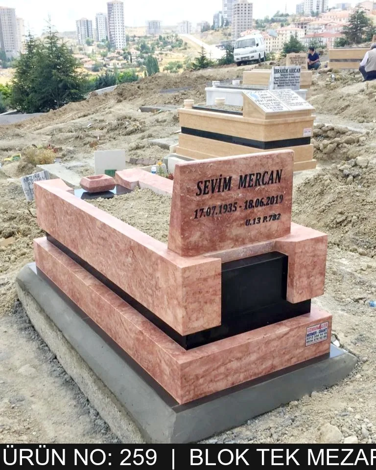 Blok Tek Kişilik Mezarlar — Model #259