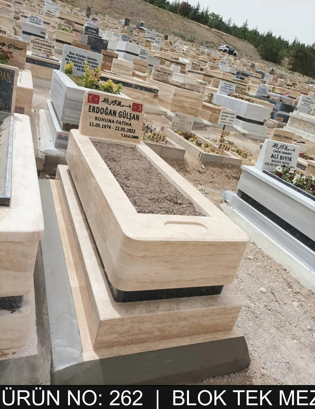 Blok Tek Kişilik Mezarlar — Model #262