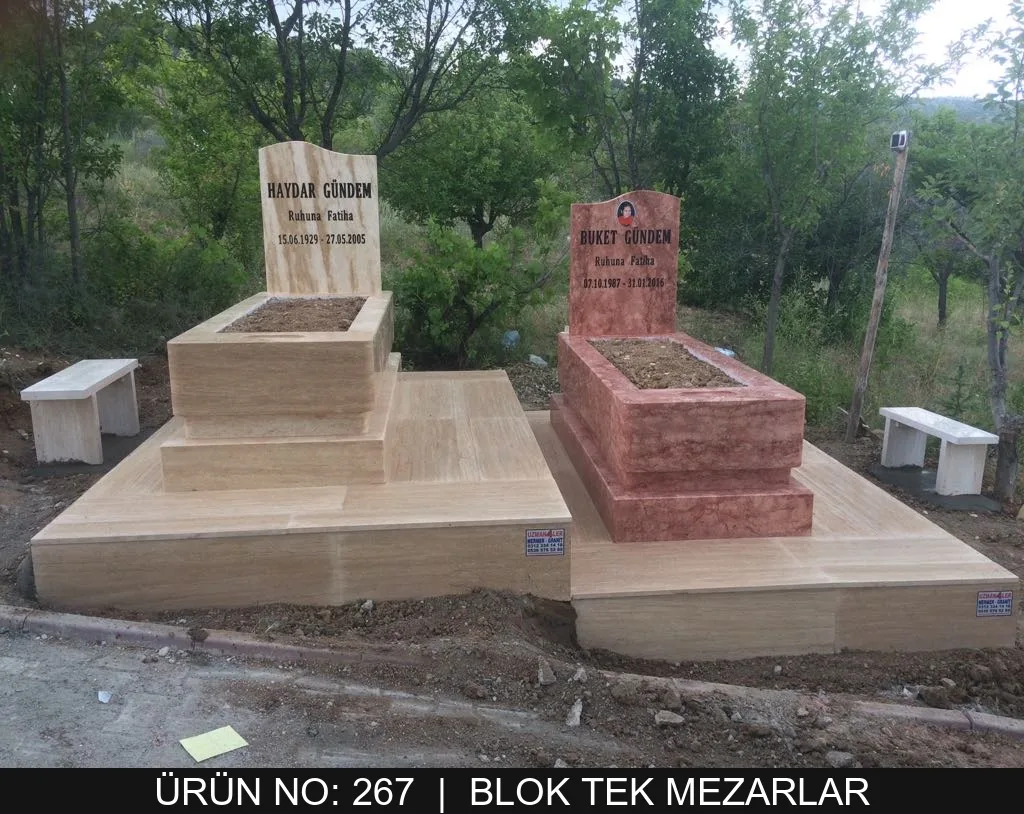 Blok Tek Kişilik Mezarlar — Model #267