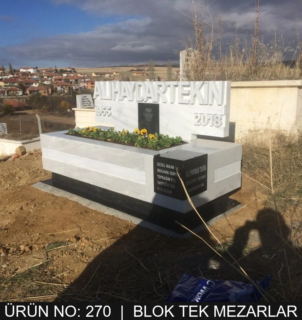 Blok Tek Kişilik Mezarlar — Model #270