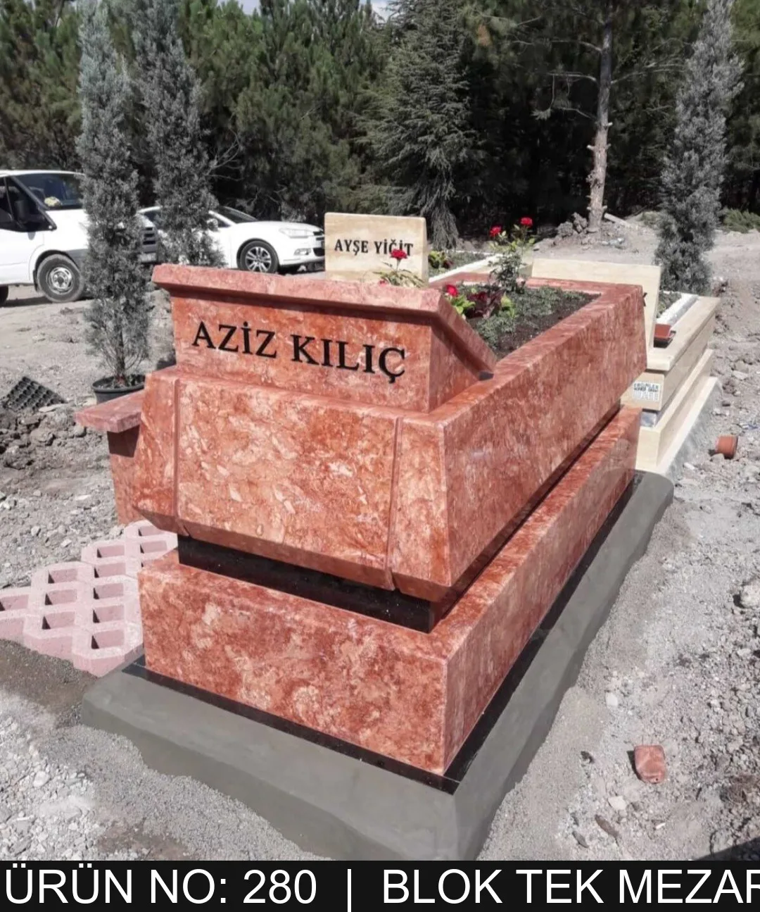 Blok Tek Kişilik Mezarlar — Model #280
