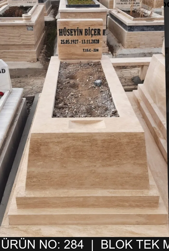 Blok Tek Kişilik Mezarlar — Model #284