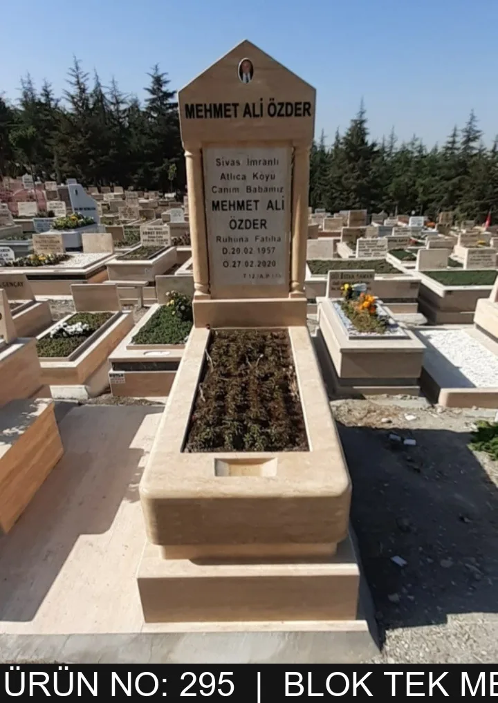 Blok Tek Kişilik Mezarlar — Model #295
