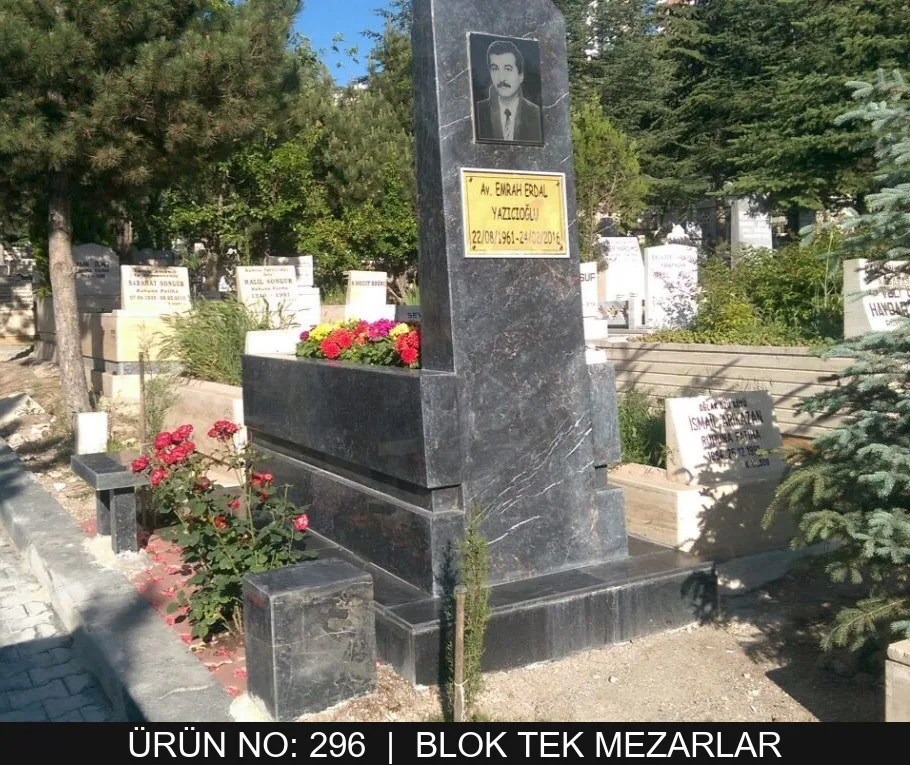 Blok Tek Kişilik Mezarlar — Model #296