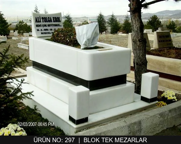 Blok Tek Kişilik Mezarlar — Model #297