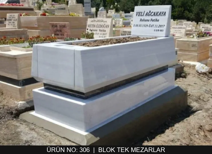 Blok Tek Kişilik Mezarlar — Model #306