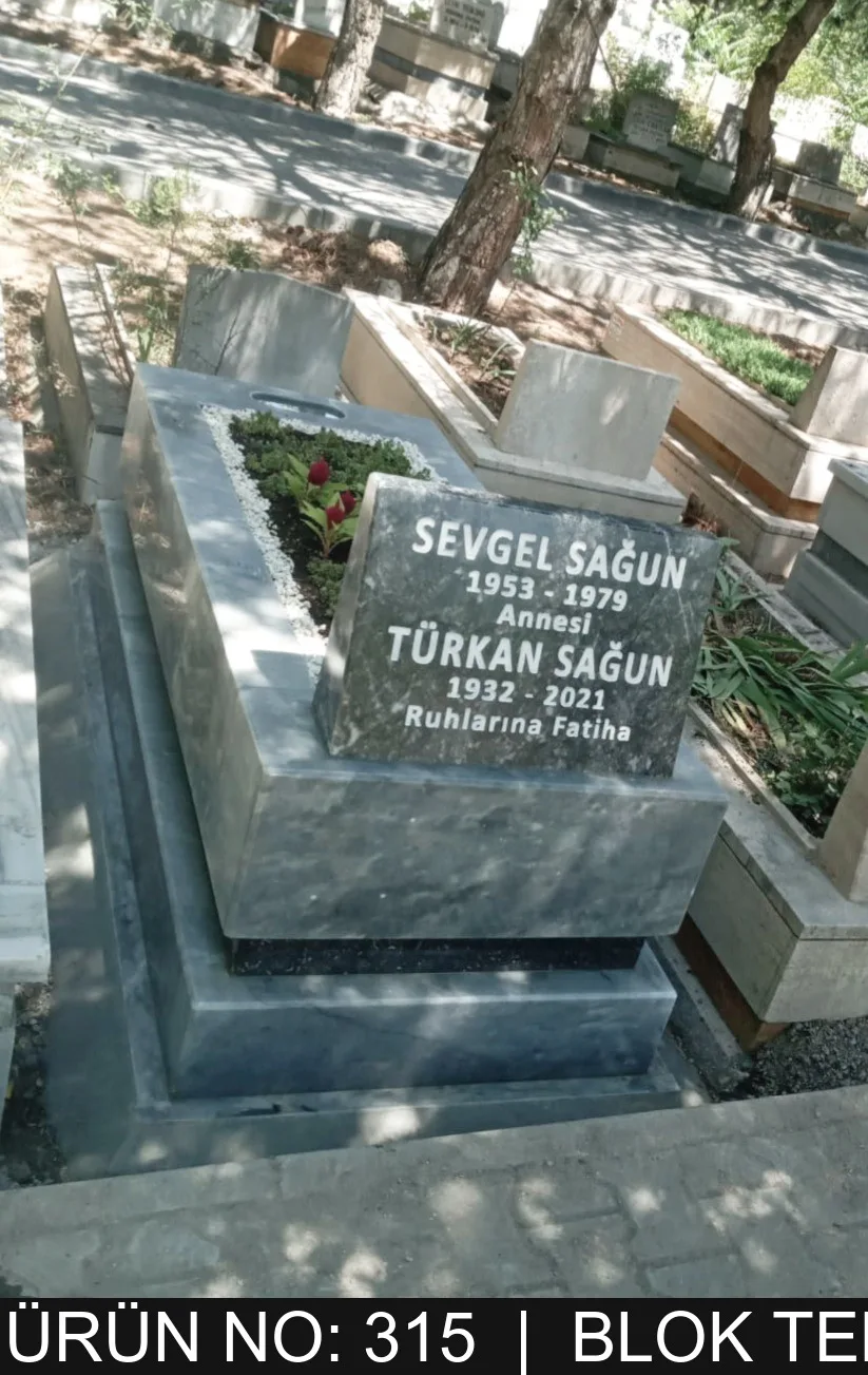 Blok Tek Kişilik Mezarlar — Model #315