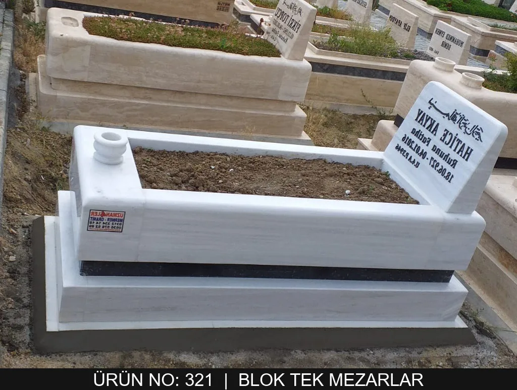 Blok Tek Kişilik Mezarlar — Model #321
