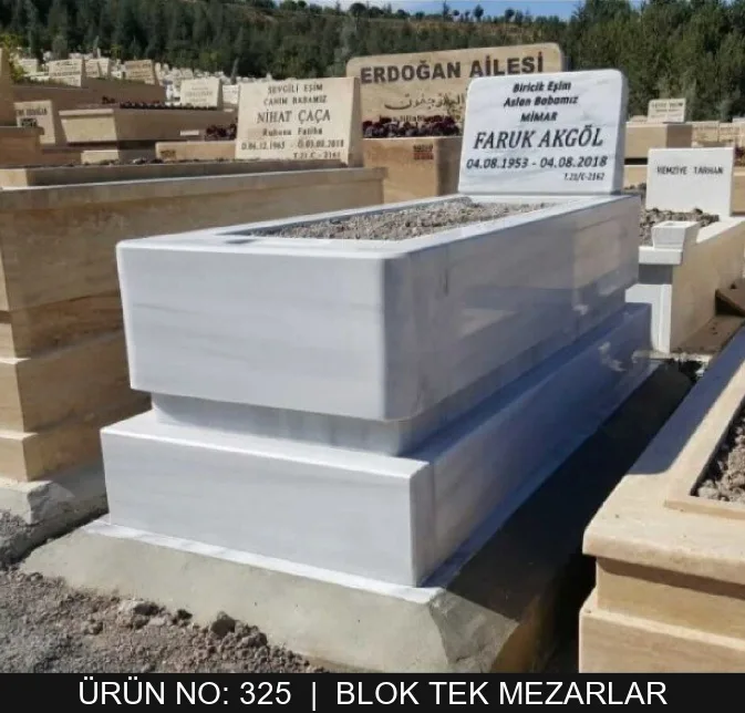 Blok Tek Kişilik Mezarlar — Model #325
