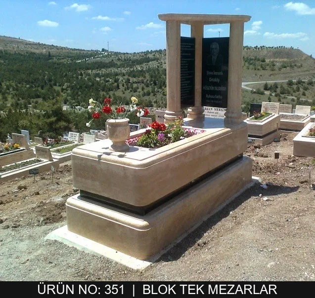Blok Tek Kişilik Mezarlar — Model #351
