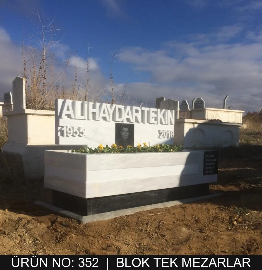 Blok Tek Kişilik Mezarlar — Model #352