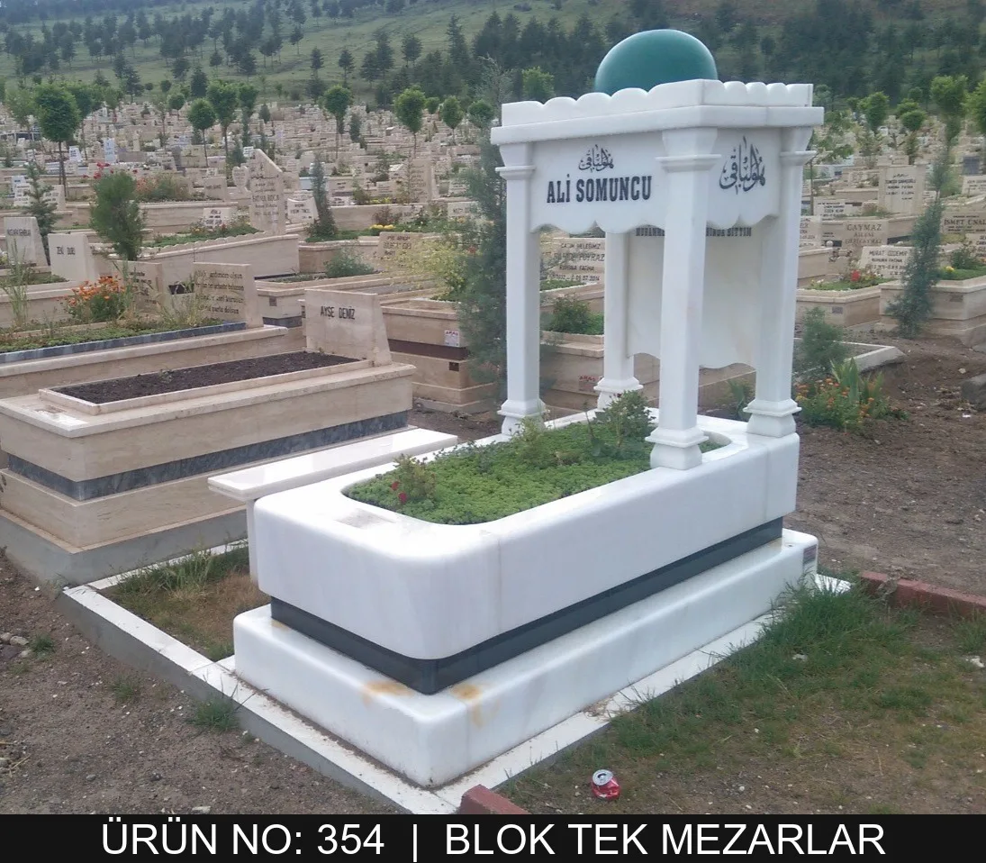 Blok Tek Kişilik Mezarlar — Model #354