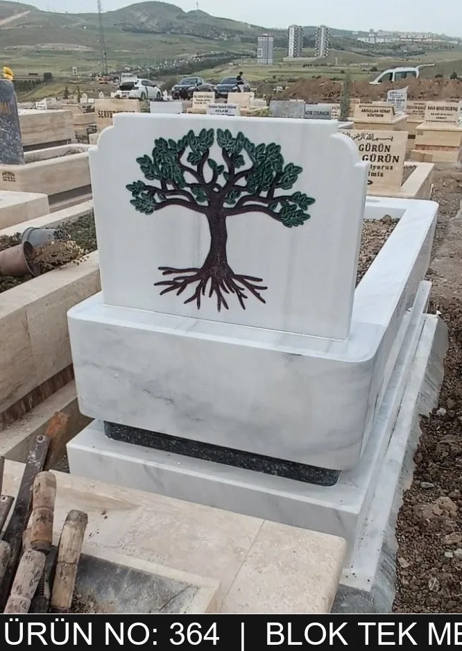 Blok Tek Kişilik Mezarlar — Model #364