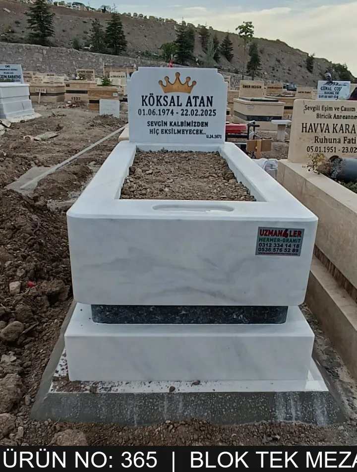 Blok Tek Kişilik Mezarlar — Model #365