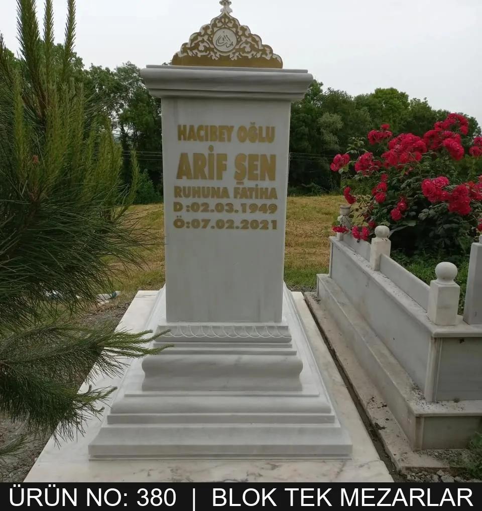 Blok Tek Kişilik Mezarlar — Model #380