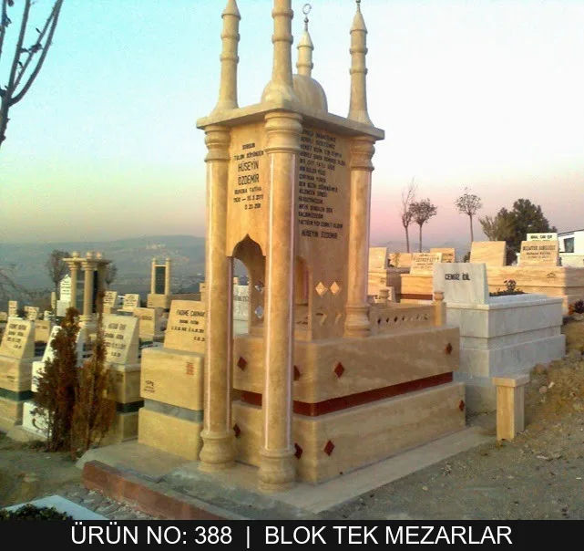 Blok Tek Kişilik Mezarlar — Model #388