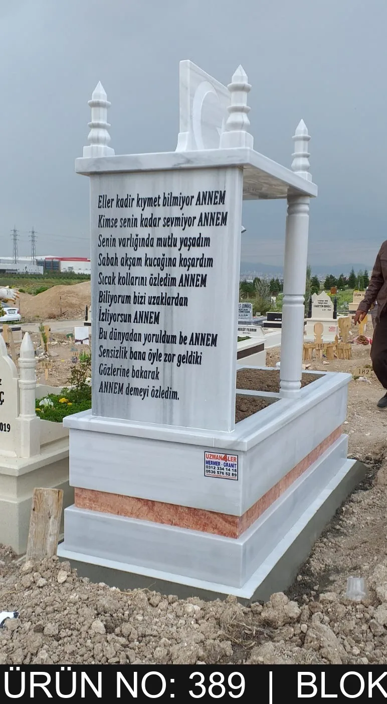Blok Tek Kişilik Mezarlar — Model #389