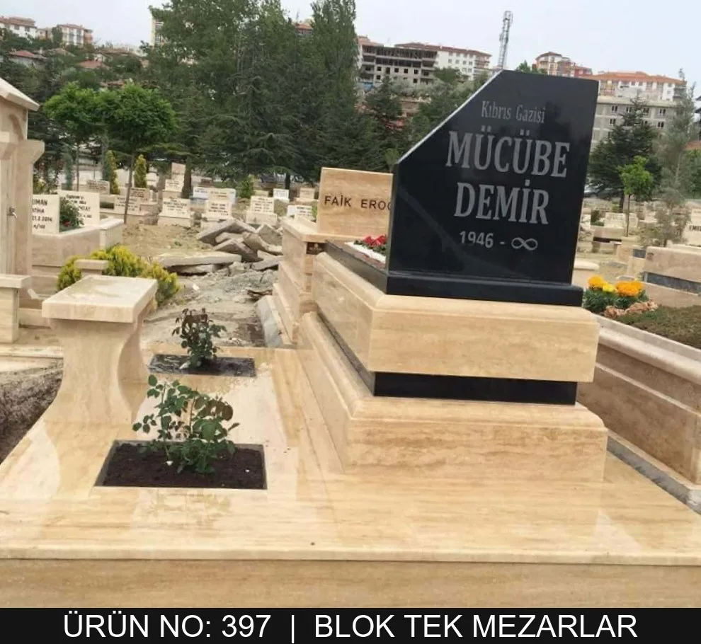 Blok Tek Kişilik Mezarlar — Model #397